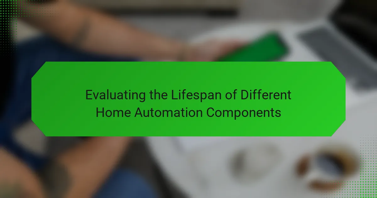 Évaluation de la Durée de Vie des Différents Composants de Domotique