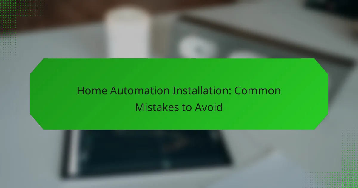 Installation de Domotique : Erreurs Courantes à Éviter
